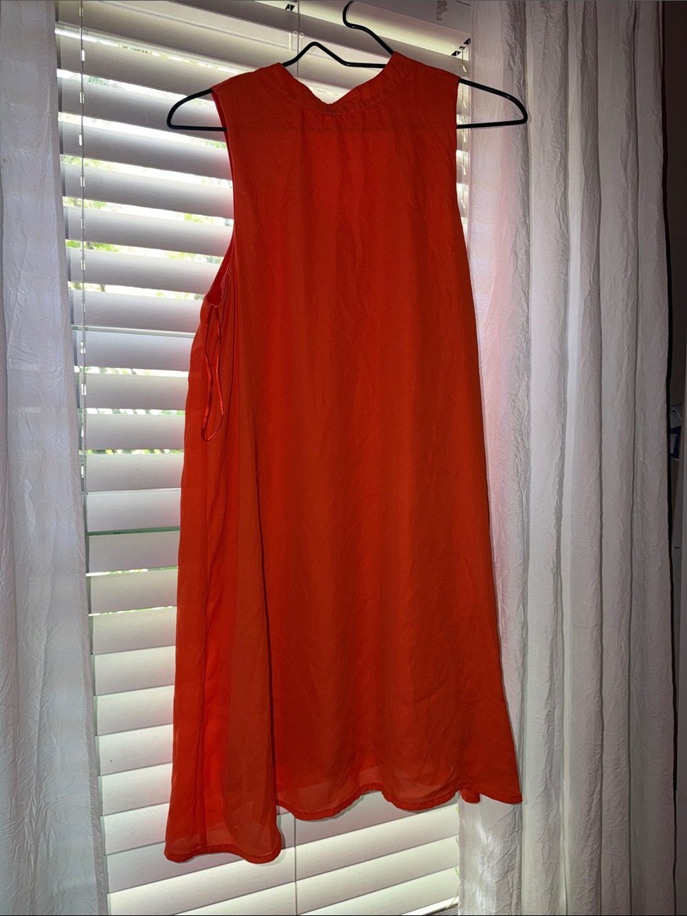 GB girls Bright Orange Midi Skirt with Side Tie